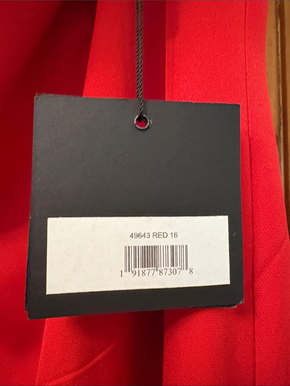 Mac Douggal Off The Shoulder Ruffle Detail Column Gown-Red Size 16 Style 49643 - Picture 4 of 7